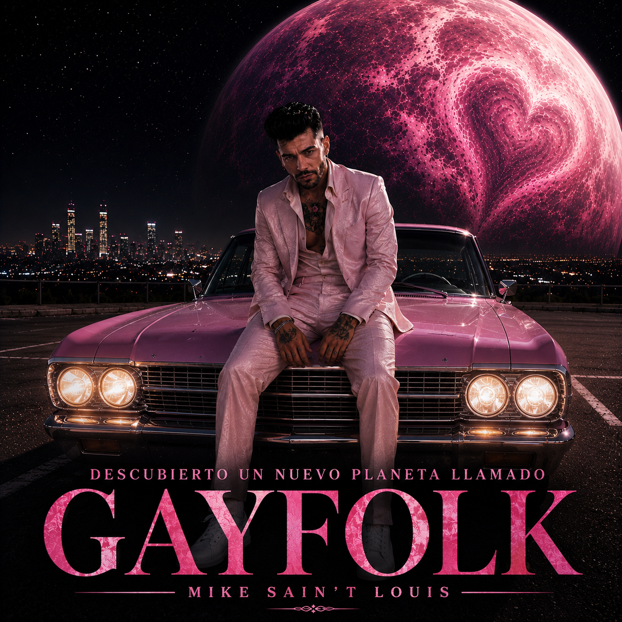 Portada oficial del álbum I: DESCUBIERTO UN NUEVO PLANETA LLAMADO GAYFOLK — MIKE SAIN'T LOUIS