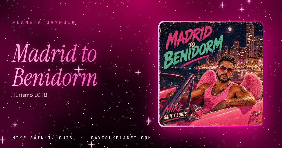 Portada de «Madrid to Benidorm», canción de Mike Sain't Louis