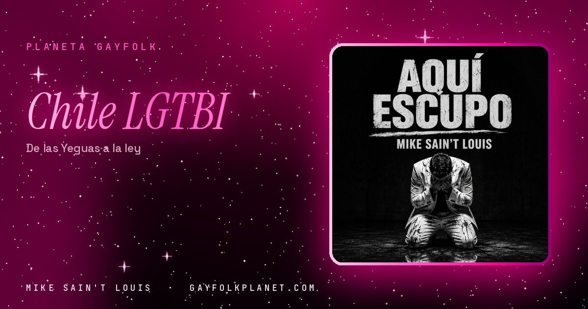Portada de «Aquí Escupo», canción de Mike Sain't Louis