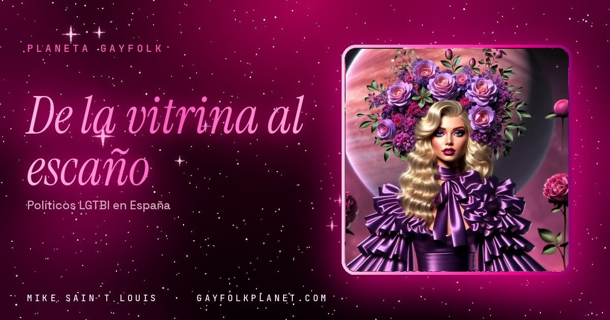 Fotograma del videoclip de «Vota Malena Gracia», de Mike Sain't Louis, en la portada de «De la vitrina al escaño»