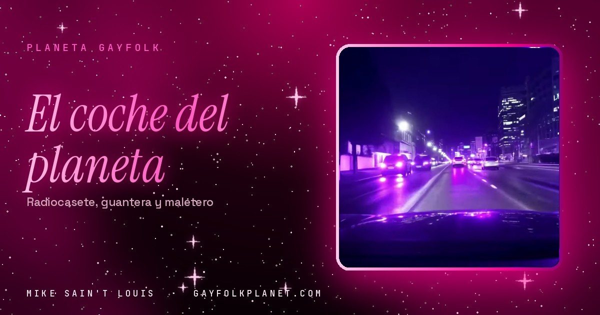 Fotograma del videoclip de «Ese chulito», de Mike Sain't Louis, en la portada de «El coche del planeta»