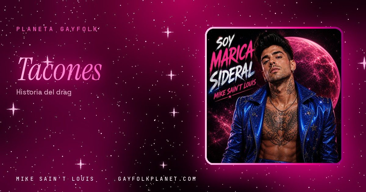 Portada de «Soy Marica Sideral», canción de Mike Sain't Louis