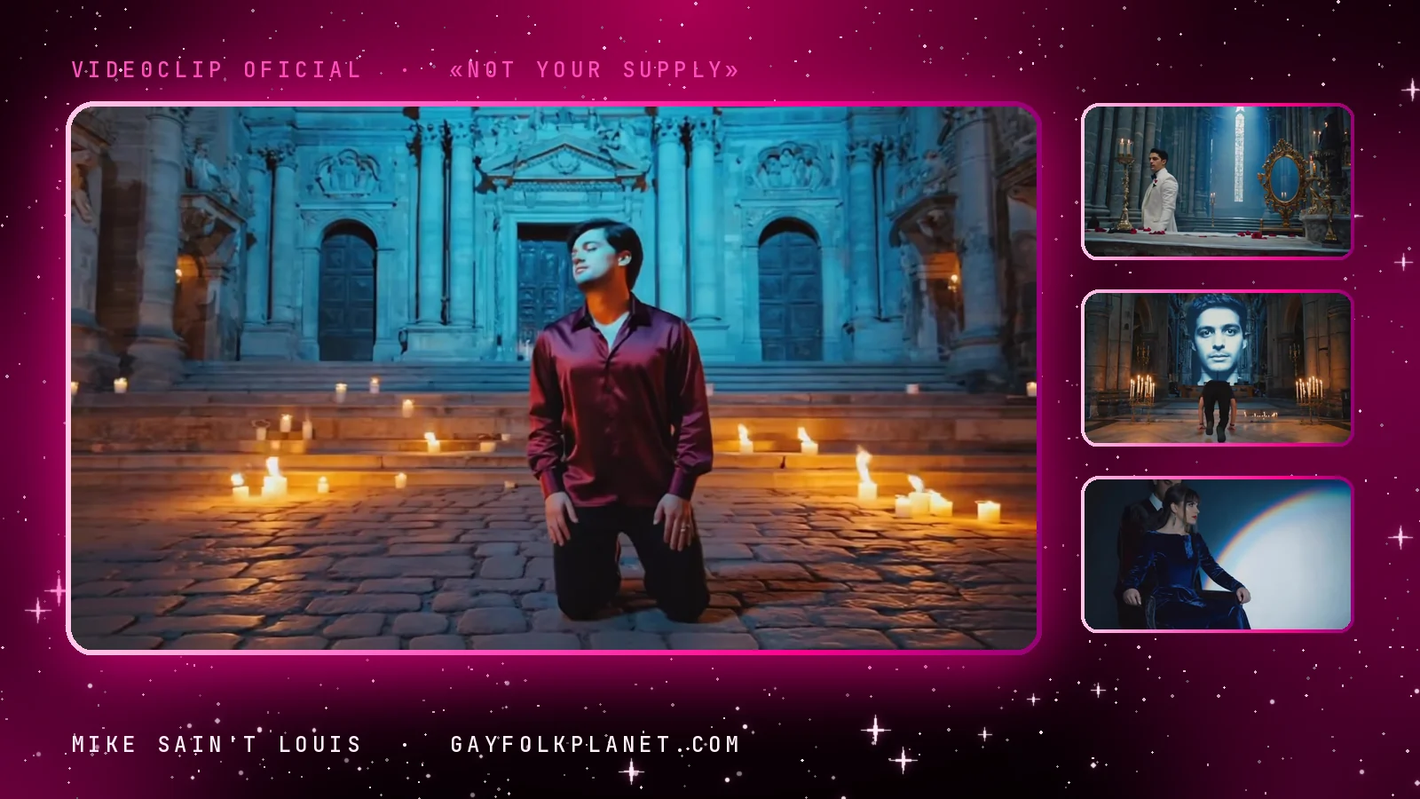 Fotogramas del videoclip oficial de «Not Your Supply», de Mike Sain't Louis