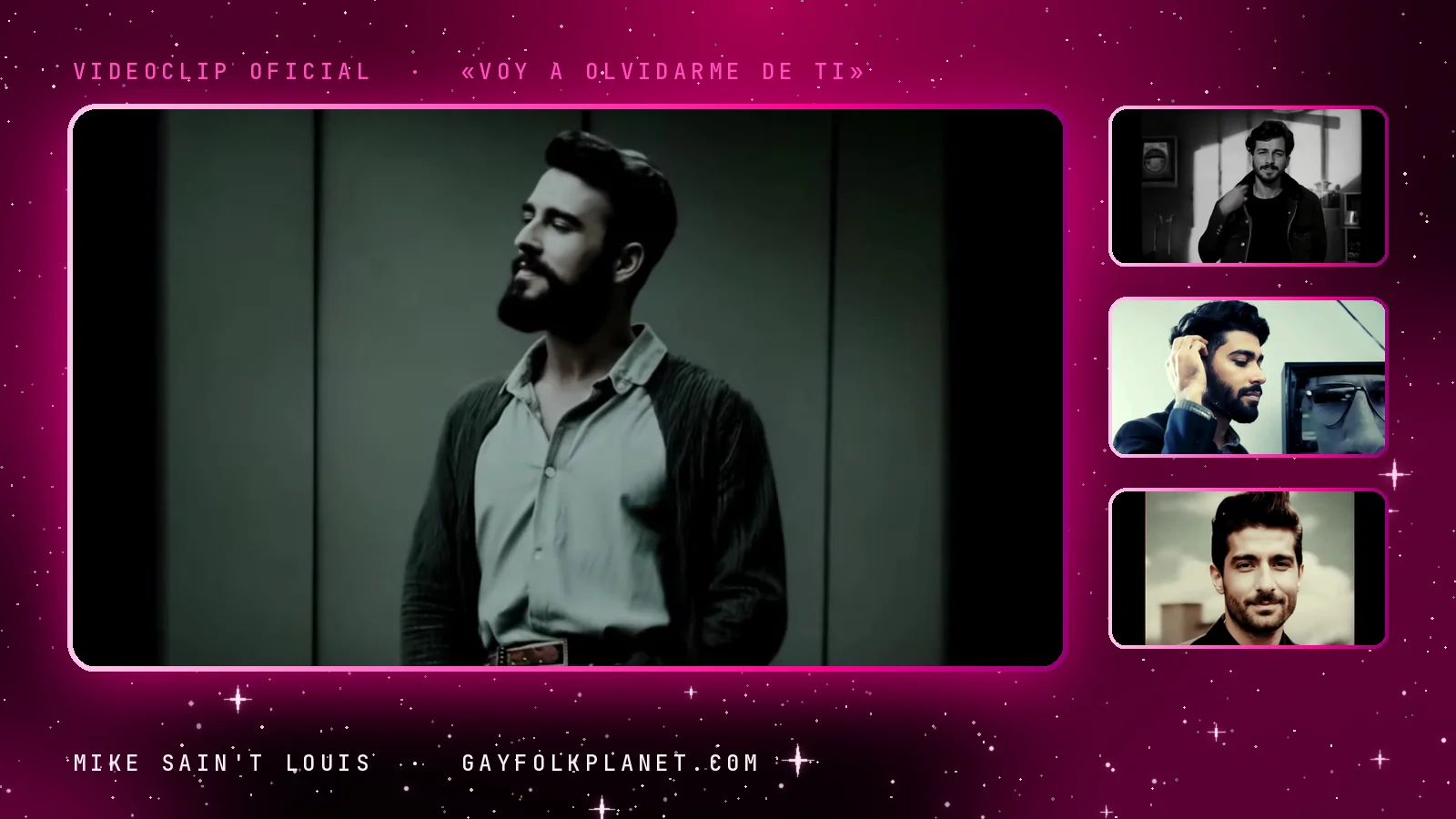 Fotogramas del videoclip oficial de «Voy a olvidarme de ti», de Mike Sain't Louis