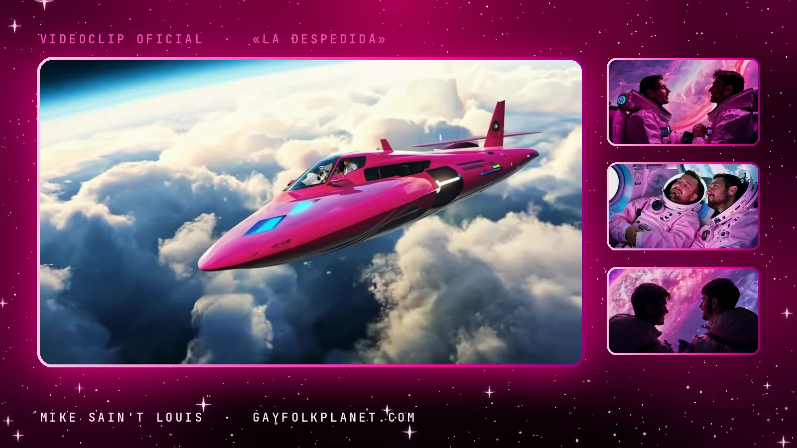 Fotogramas del videoclip oficial de «La despedida», de Mike Sain't Louis