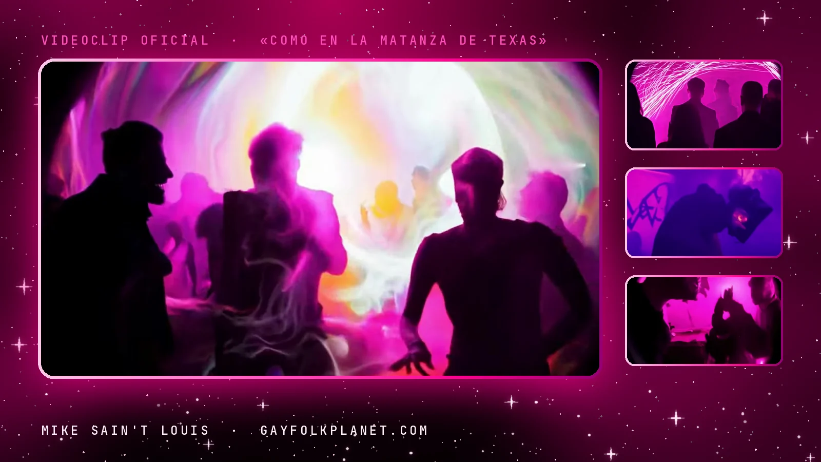 Fotogramas del videoclip oficial de «Como en la matanza de Texas», de Mike Sain't Louis