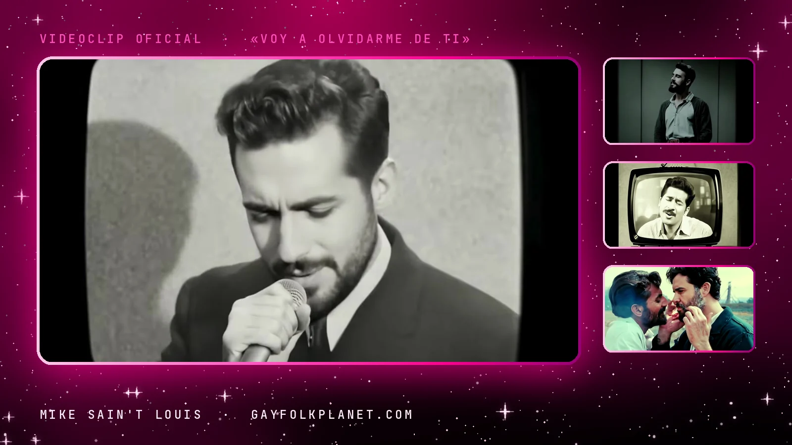 Fotogramas del videoclip oficial de «Voy a olvidarme de ti», de Mike Sain't Louis