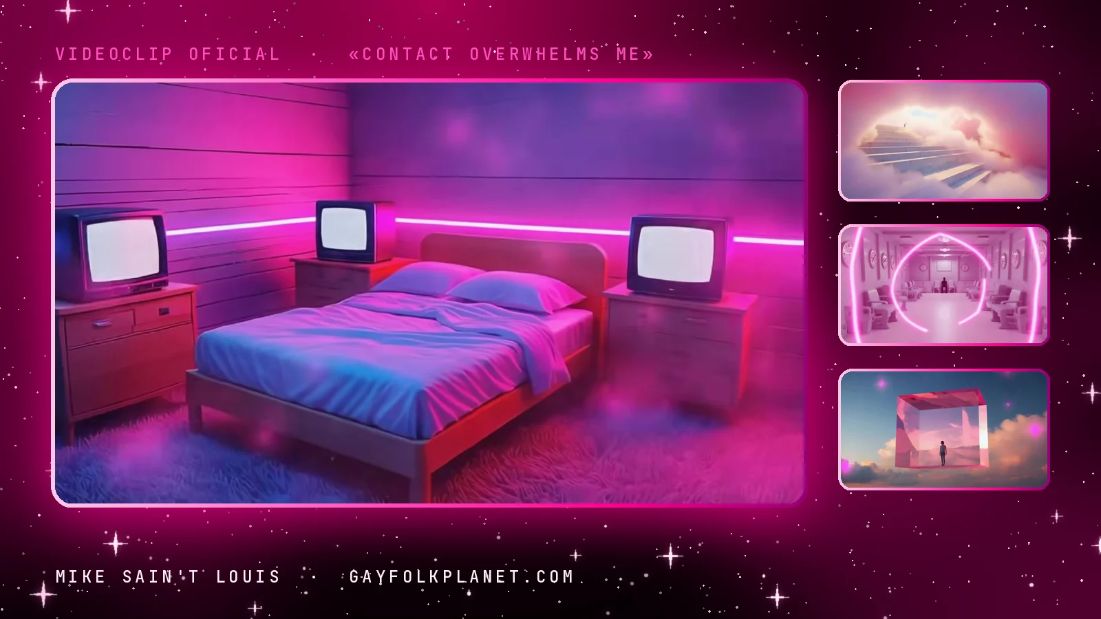Más fotogramas del videoclip oficial de «Contact Overwhelms Me», de Mike Sain't Louis
