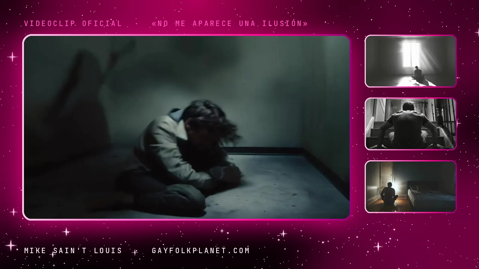 Fotogramas del videoclip oficial de «No me aparece una ilusión», de Mike Sain't Louis