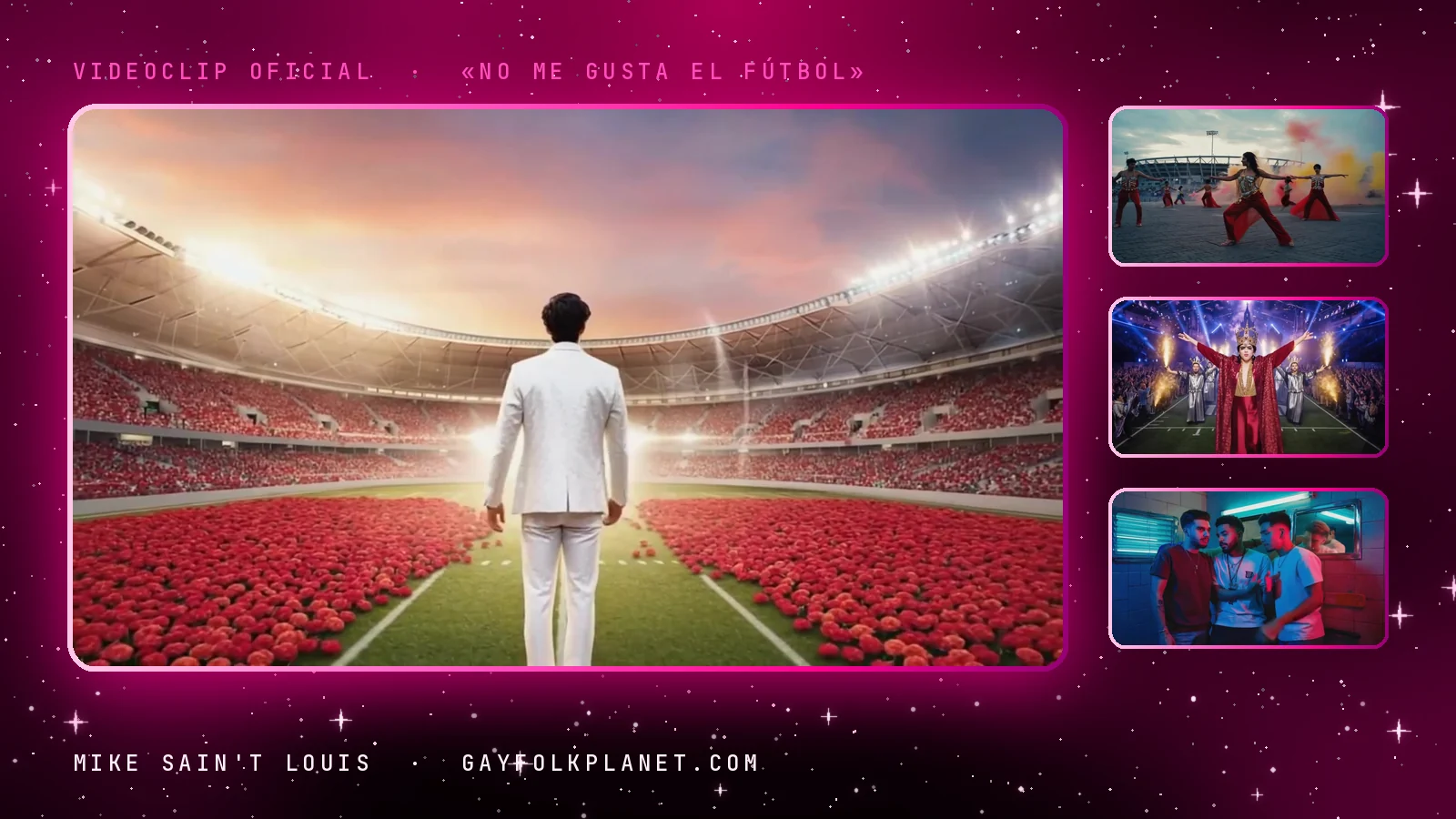 Más fotogramas del videoclip oficial de «No me gusta el fútbol», de Mike Sain't Louis
