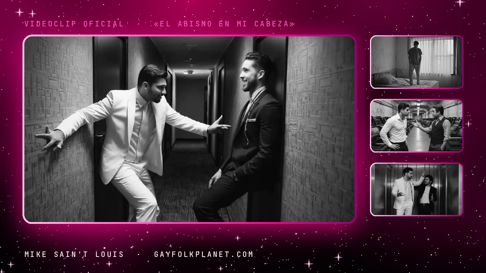 Fotogramas del videoclip oficial de «El abismo en mi cabeza», de Mike Sain't Louis