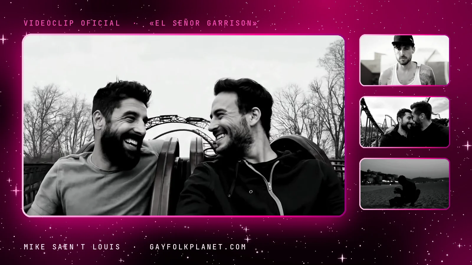 Fotogramas del videoclip oficial de «El señor Garrison», de Mike Sain't Louis