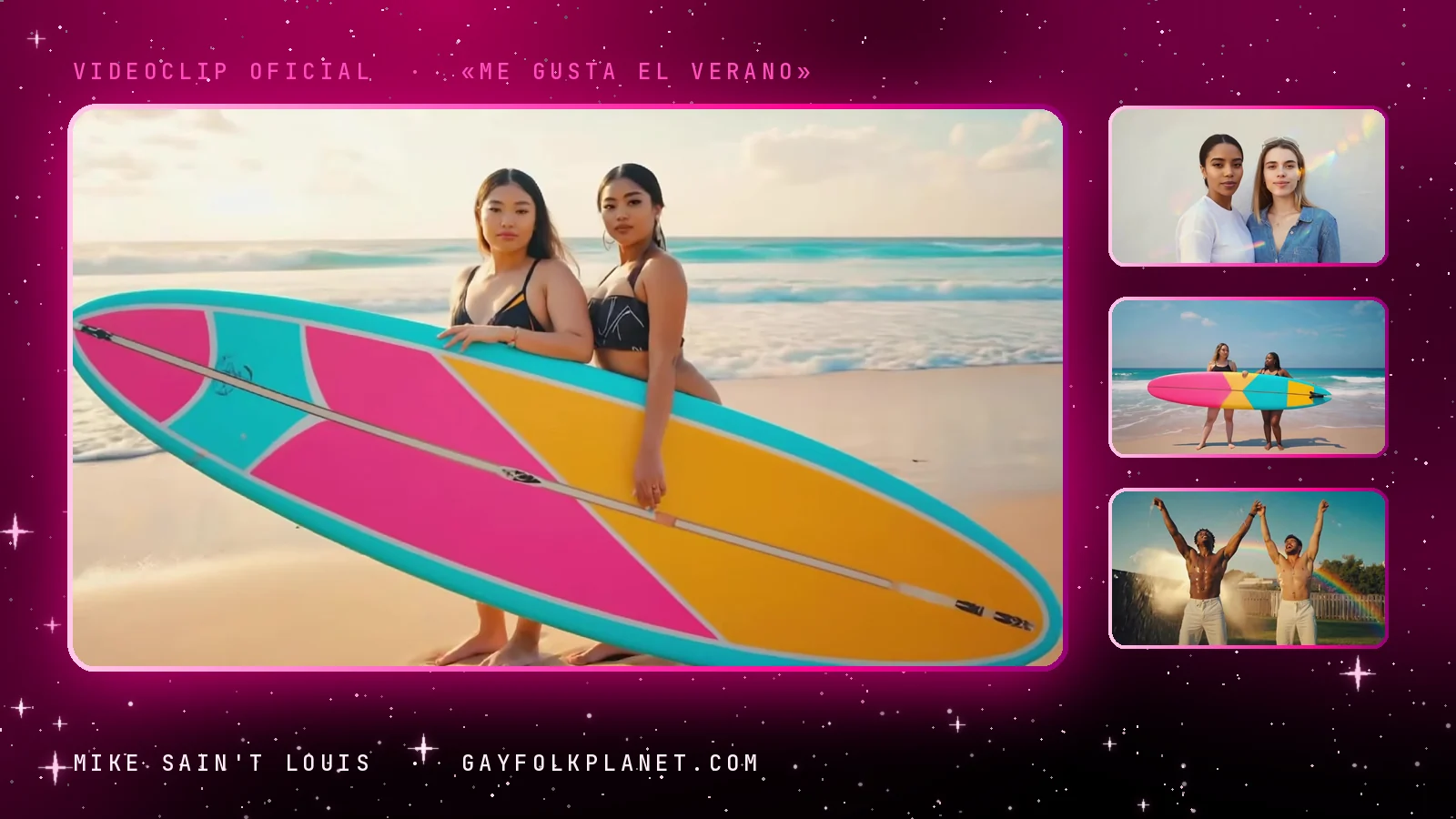 Más fotogramas del videoclip oficial de «Me gusta el verano», de Mike Sain't Louis