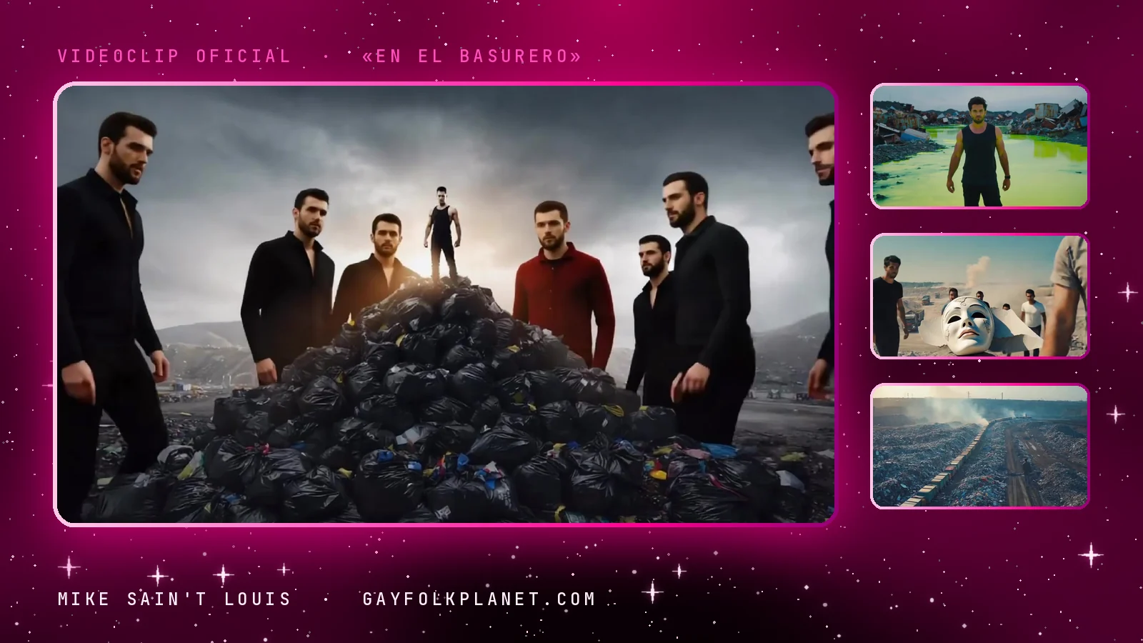 Más fotogramas del videoclip oficial de «En el basurero», de Mike Sain't Louis