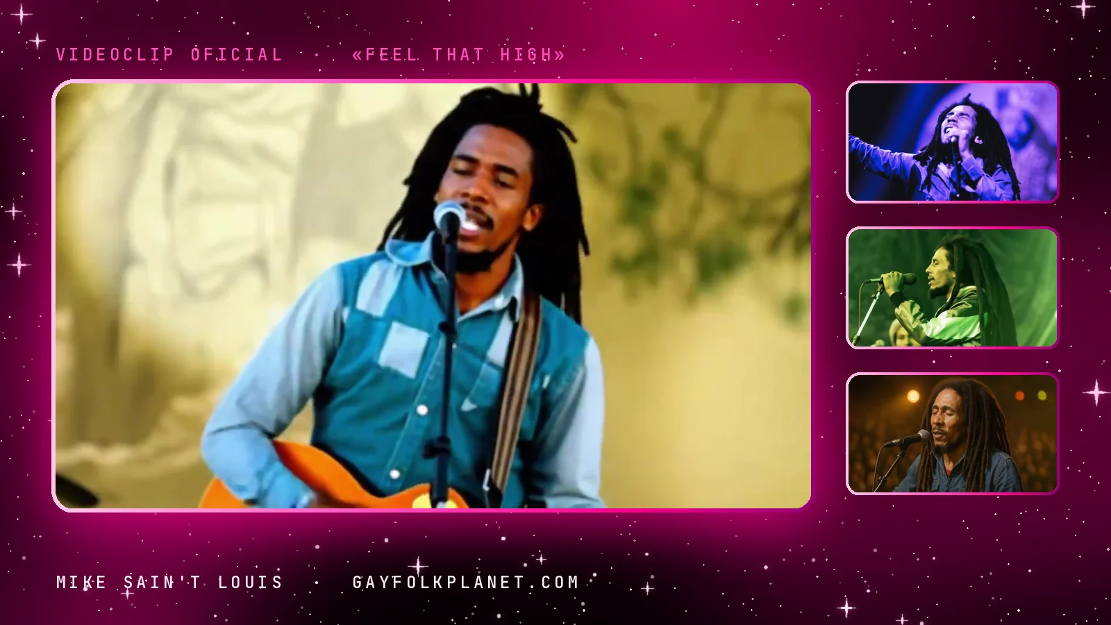 Fotogramas del videoclip oficial de «Feel That High», de Mike Sain't Louis