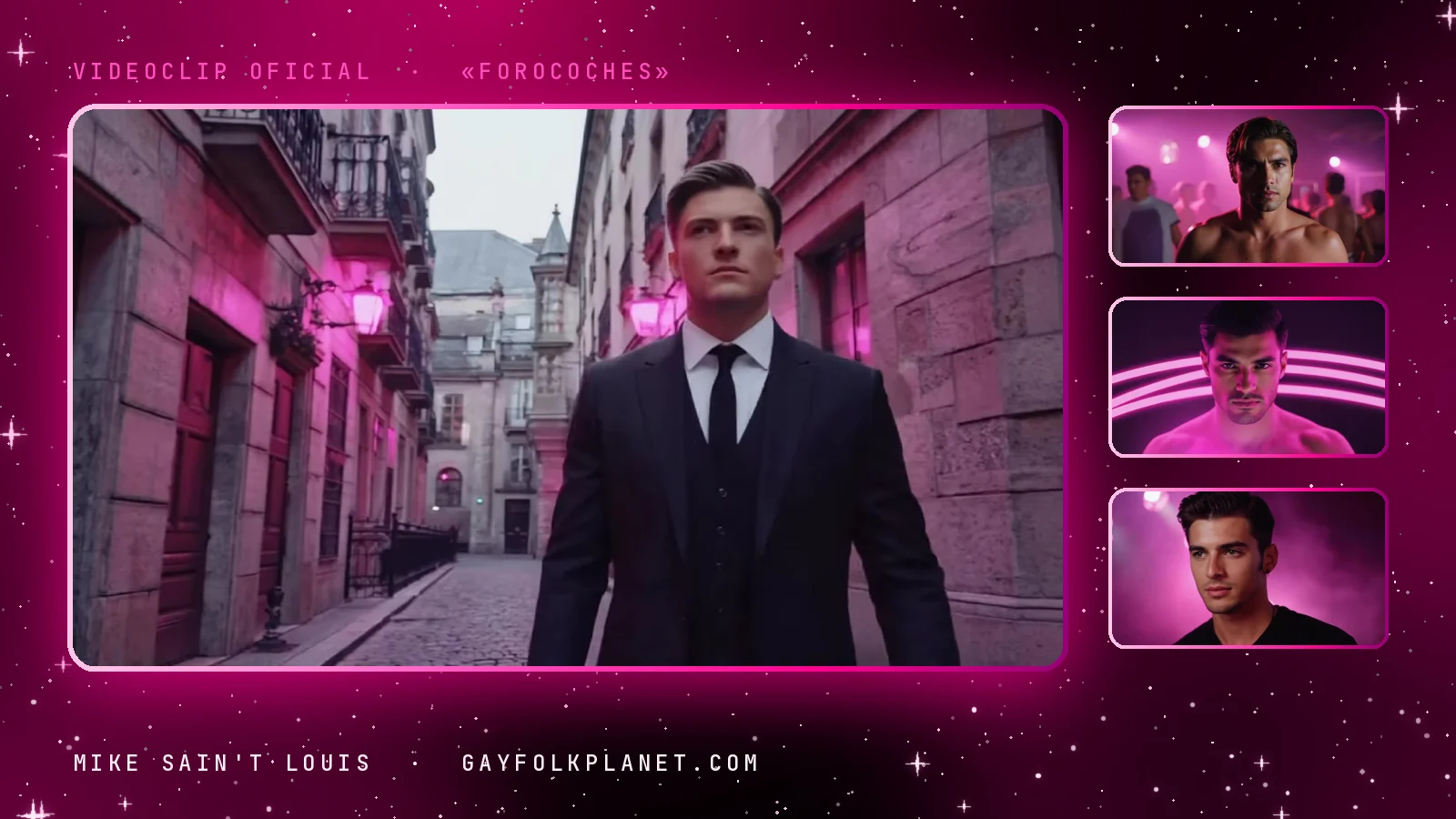 Fotogramas del videoclip oficial de «Forocoches», de Mike Sain't Louis