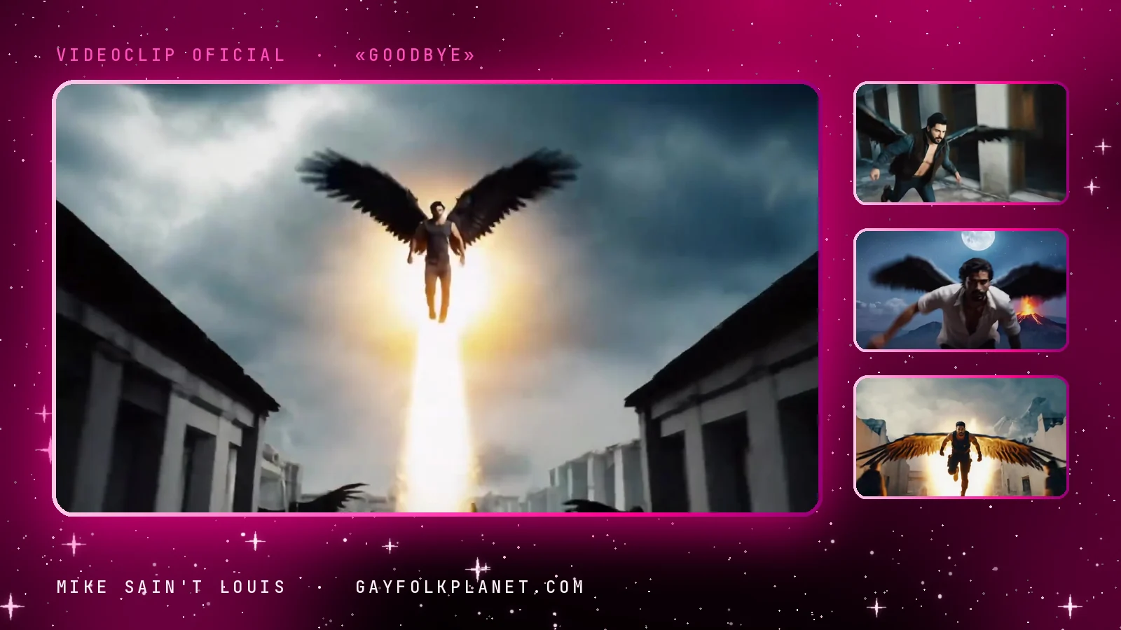 Fotogramas del videoclip oficial de «Goodbye», de Mike Sain't Louis