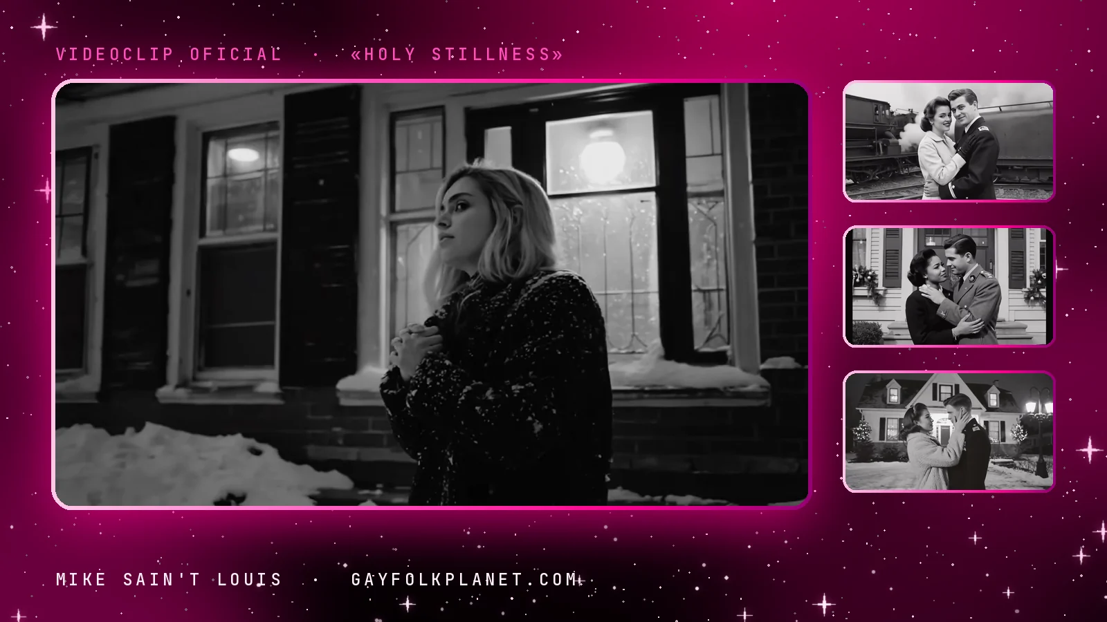 Fotogramas del videoclip oficial de «Holy Stillness», de Mike Sain't Louis