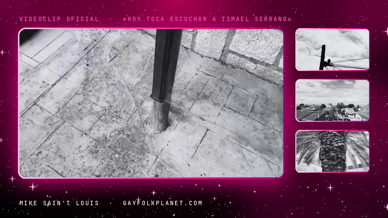 Fotogramas del videoclip oficial de «Hoy toca escuchar a Ismael Serrano», de Mike Sain't Louis