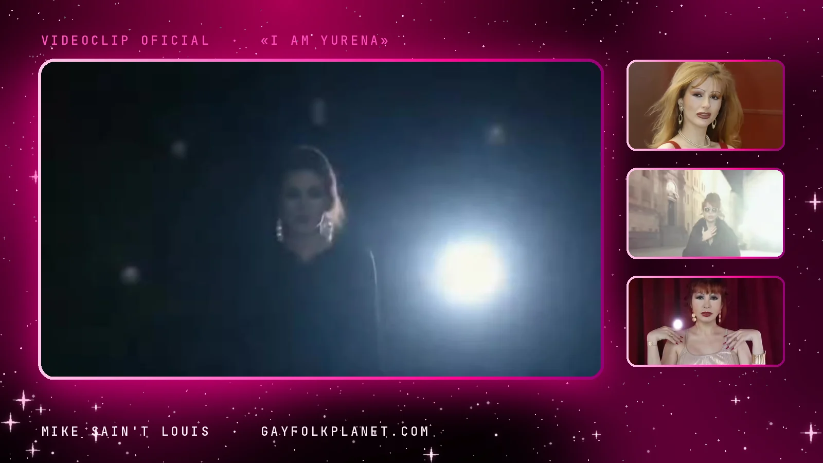 Fotogramas del videoclip oficial de «I Am Yurena», de Mike Sain't Louis