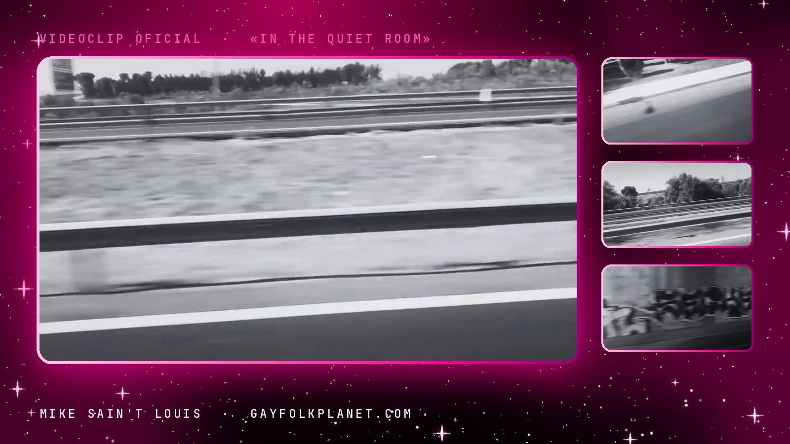Fotogramas del videoclip oficial de «In the Quiet Room», de Mike Sain't Louis