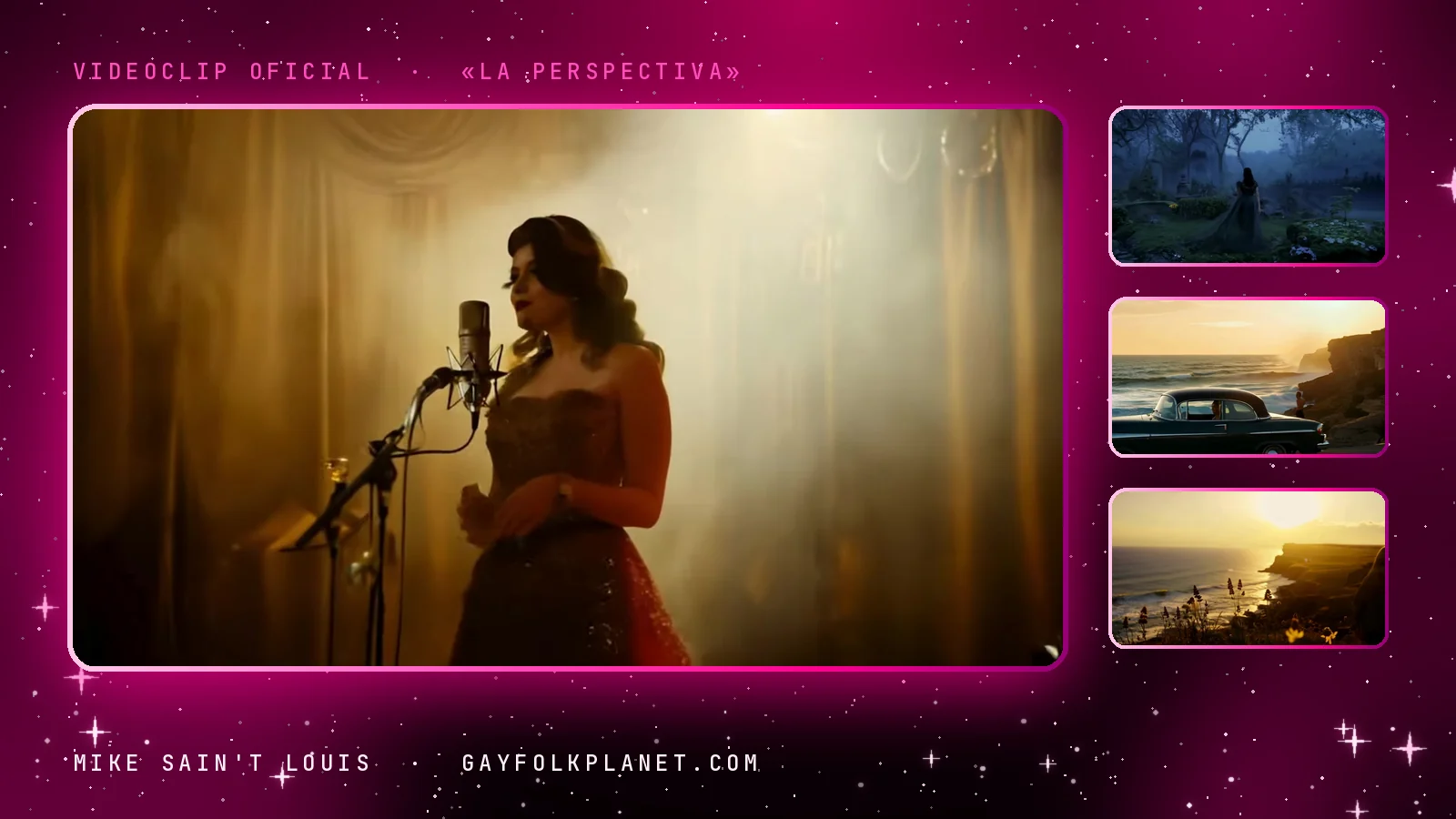 Fotogramas del videoclip oficial de «La perspectiva», de Mike Sain't Louis