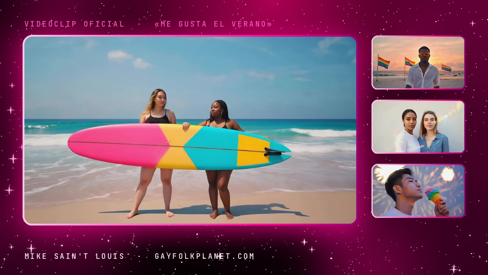 Más fotogramas del videoclip oficial de «Me gusta el verano», de Mike Sain't Louis
