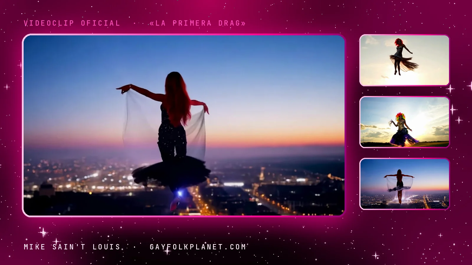 Más fotogramas del videoclip oficial de «La primera drag», de Mike Sain't Louis