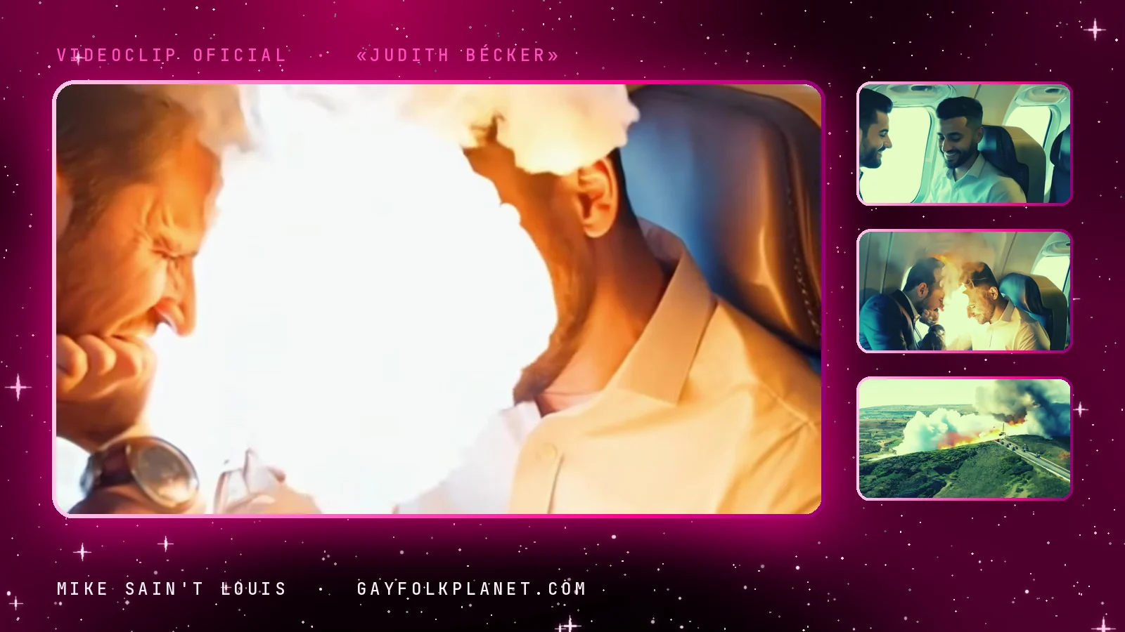 Fotogramas del videoclip oficial de «Judith Bécker», de Mike Sain't Louis