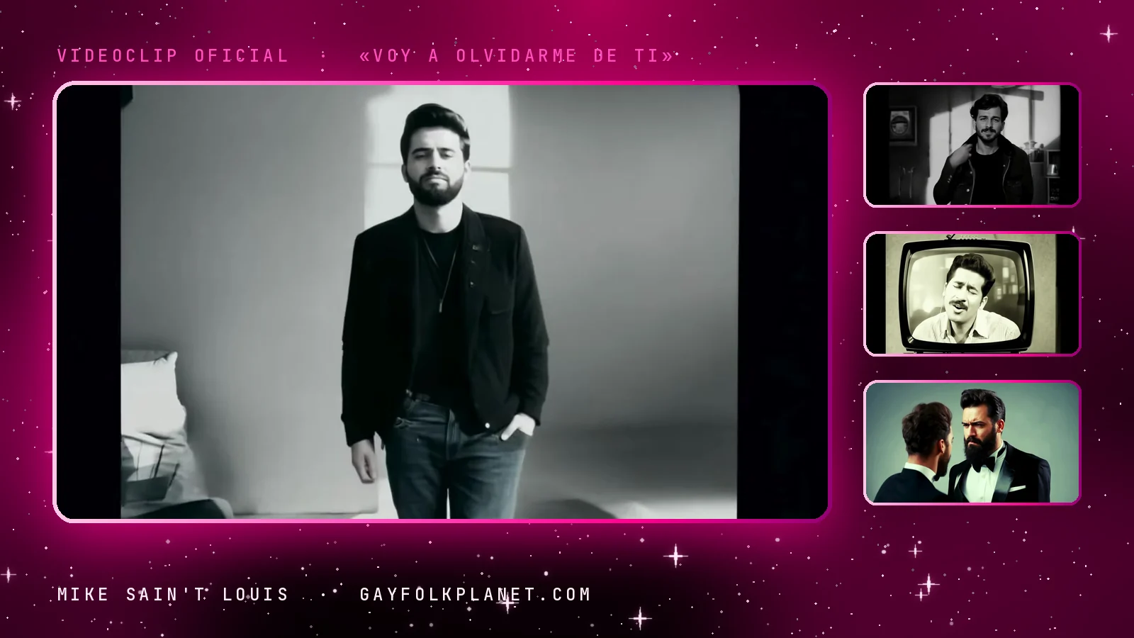 Fotogramas del videoclip oficial de «Voy a olvidarme de ti», de Mike Sain't Louis