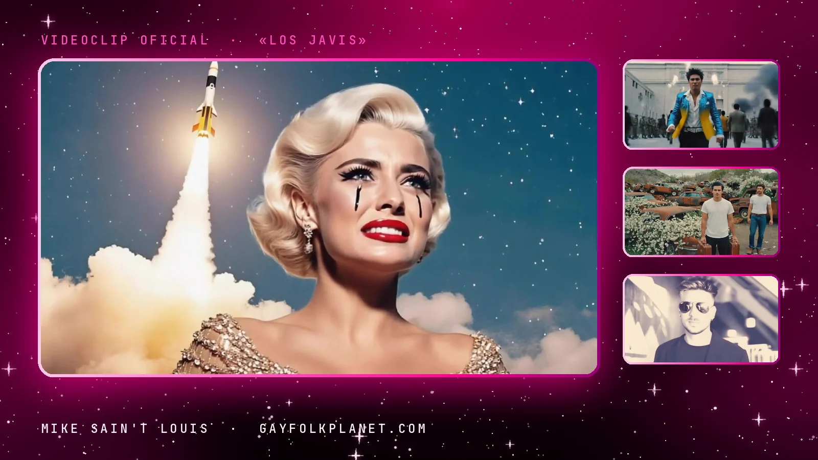 Fotogramas del videoclip oficial de «Los Javis», de Mike Sain't Louis