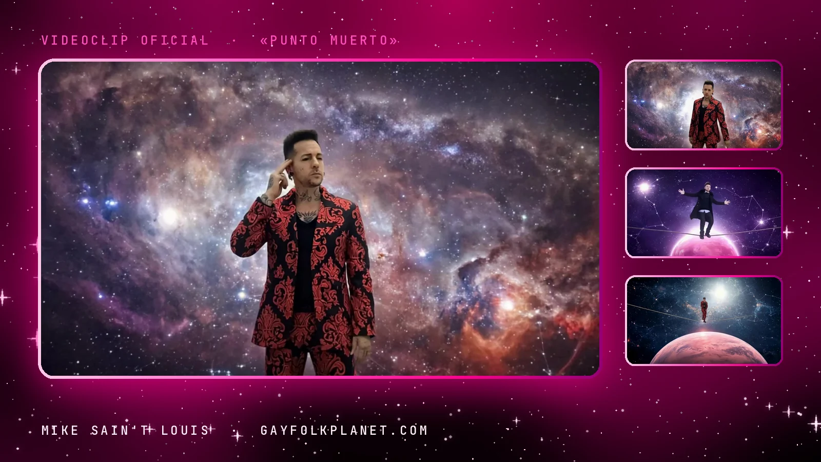 Fotogramas del videoclip oficial de «Punto Muerto», de Mike Sain't Louis