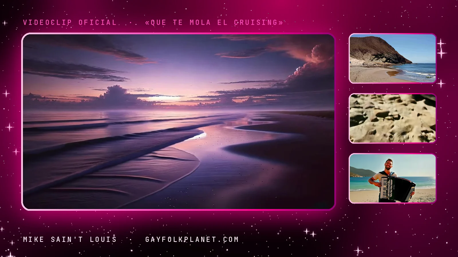 Fotogramas del videoclip oficial de «Que te mola el cruising», de Mike Sain't Louis
