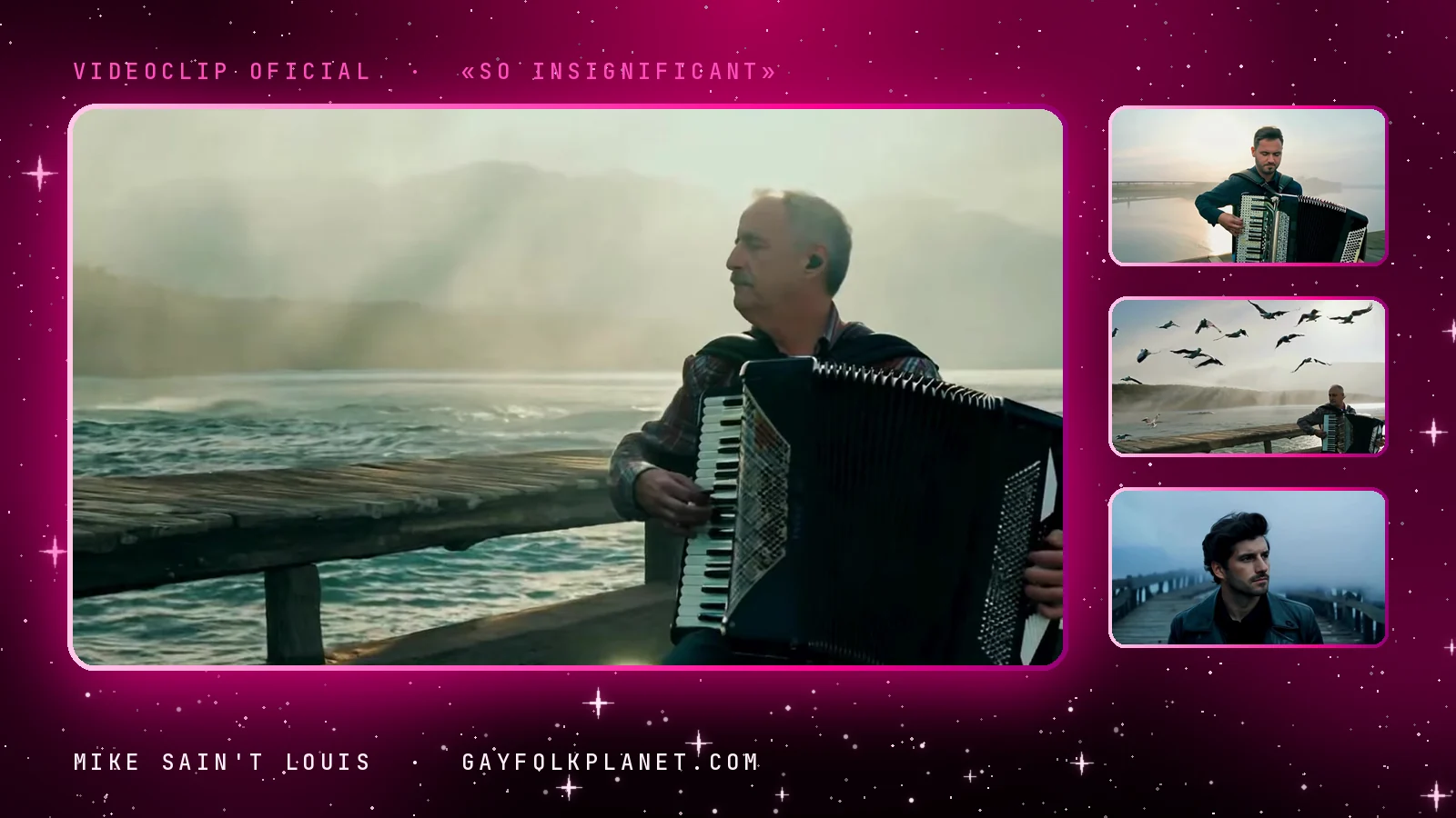 Fotogramas del videoclip oficial de «So Insignificant», de Mike Sain't Louis