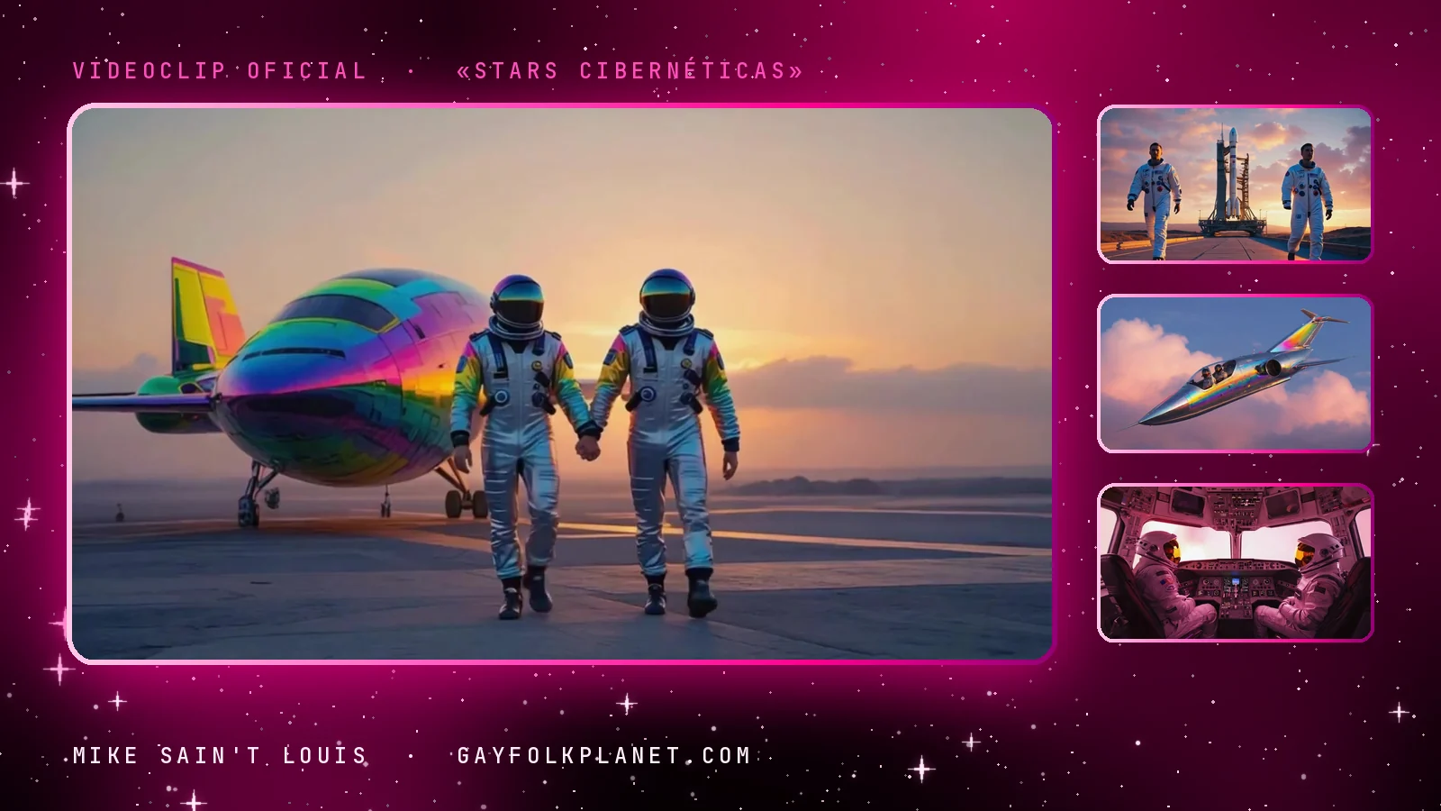 Más fotogramas del videoclip oficial de «Stars cibernéticas», de Mike Sain't Louis