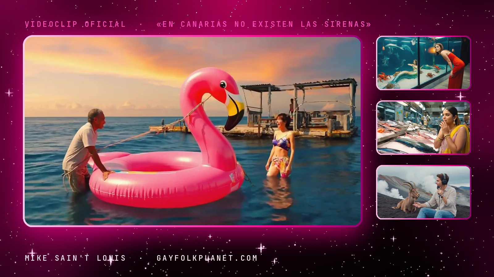 Más fotogramas del videoclip oficial de «En Canarias no existen las sirenas», de Mike Sain't Louis