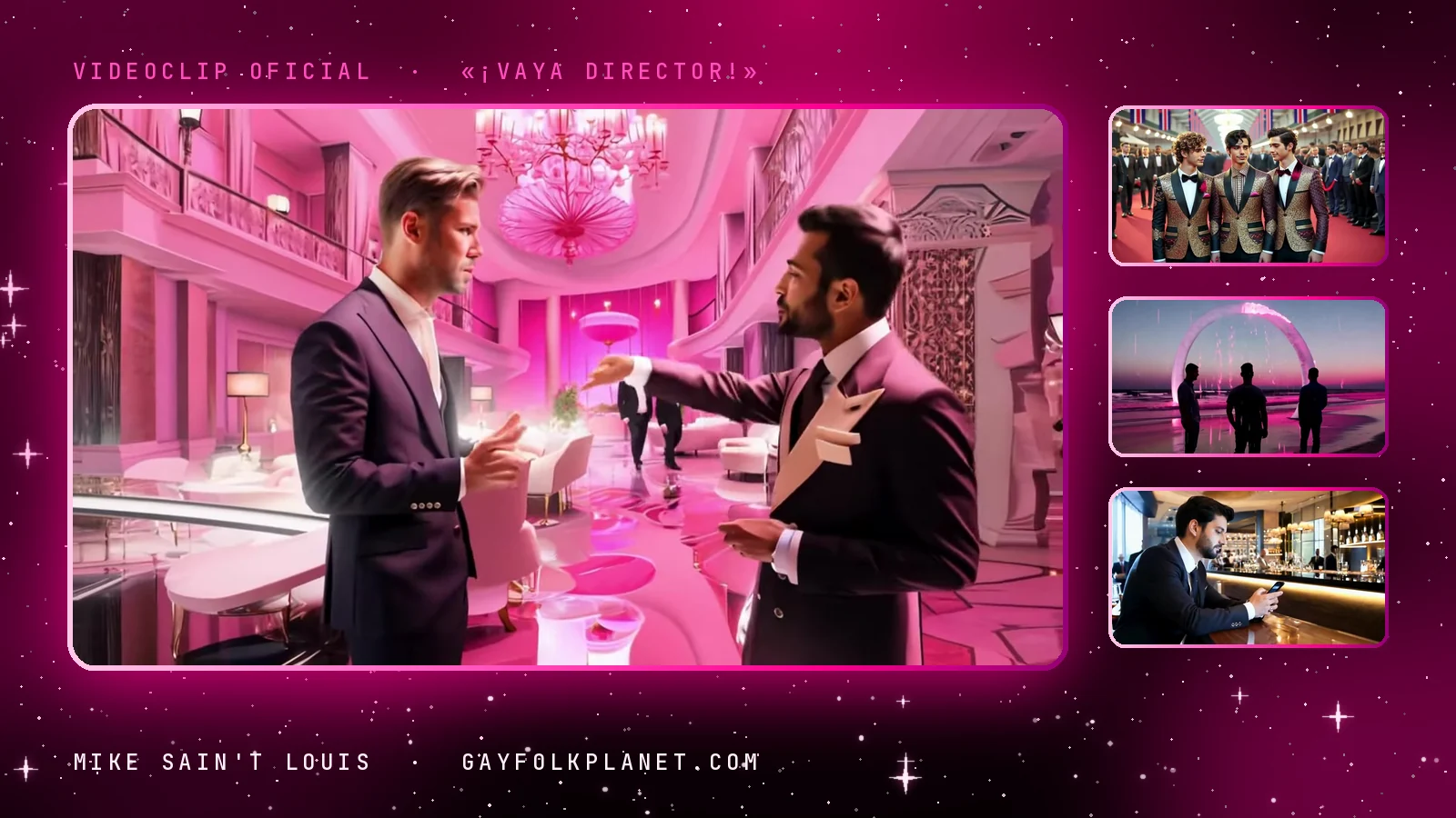 Más fotogramas del videoclip oficial de «¡Vaya director!», de Mike Sain't Louis
