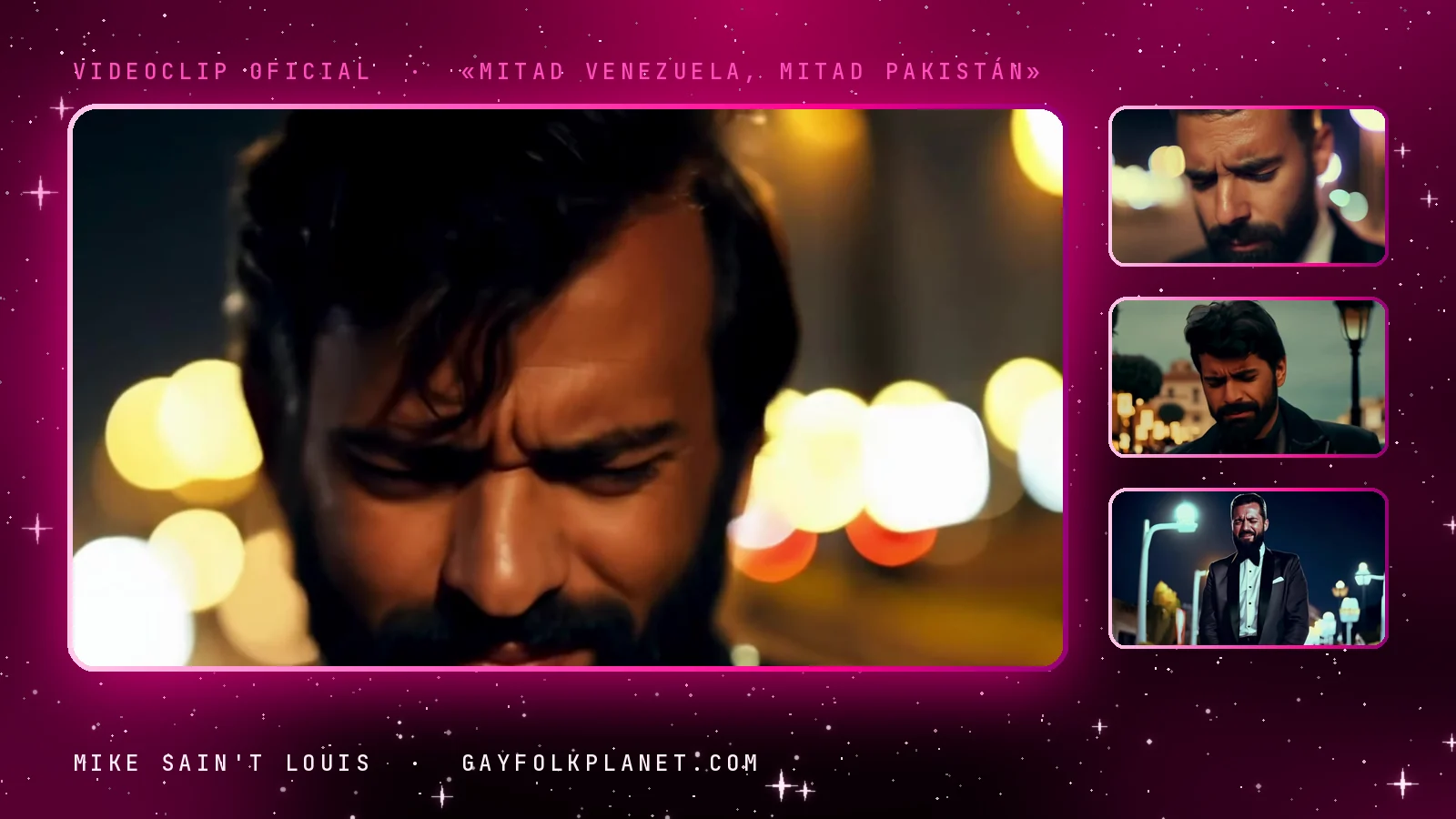 Más fotogramas del videoclip oficial de «Mitad Venezuela, mitad Pakistán», de Mike Sain't Louis