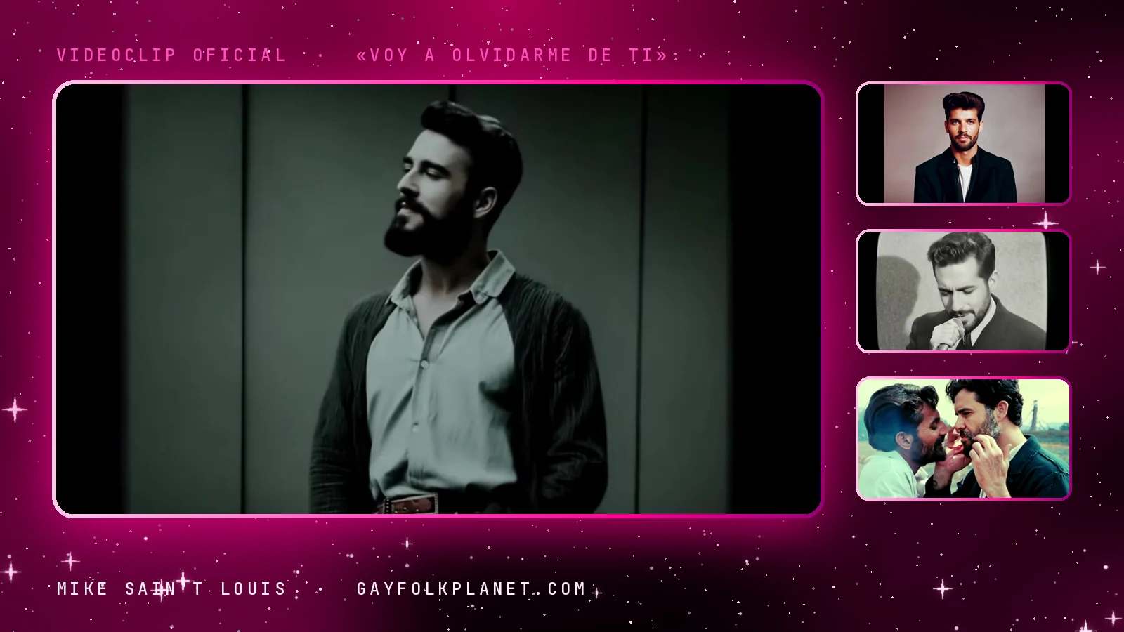 Fotogramas del videoclip oficial de «Voy a Olvidarme De Ti», de Mike Sain't Louis