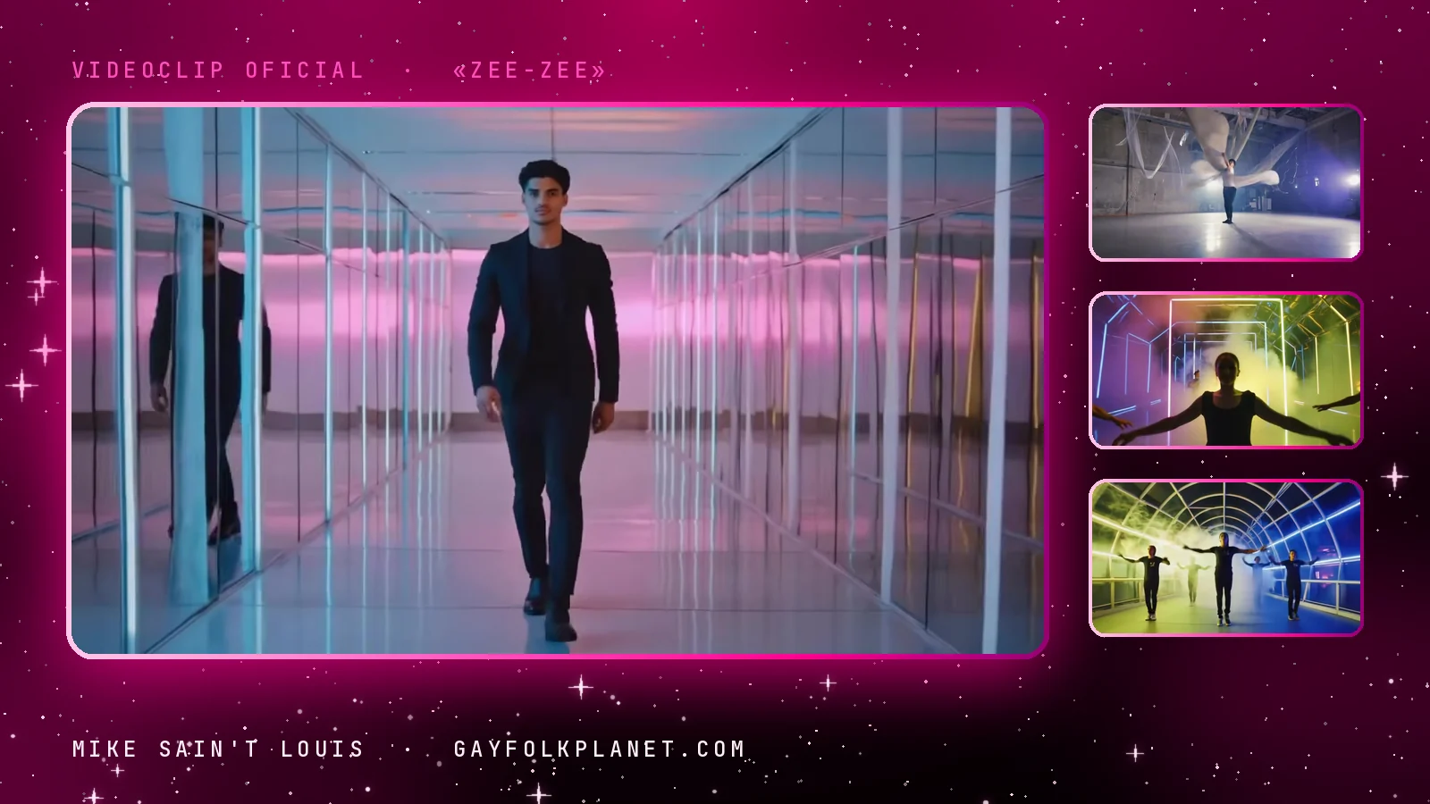 Fotogramas del videoclip oficial de «Zee-Zee», de Mike Sain't Louis