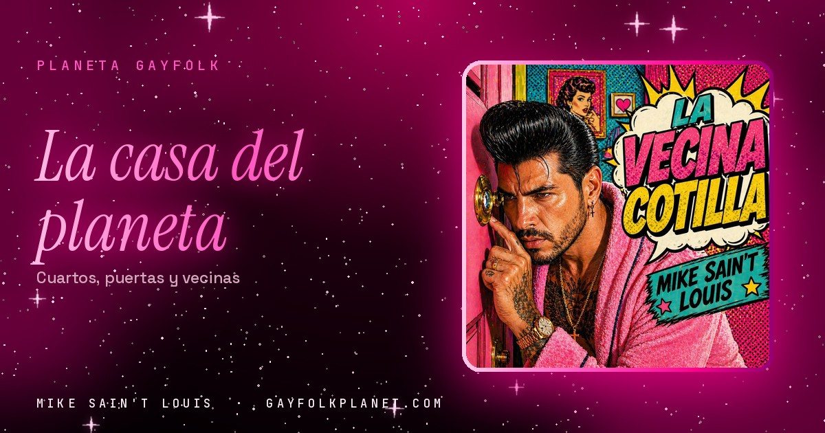 Portada de «La Vecina Cotilla», canción de Mike Sain't Louis