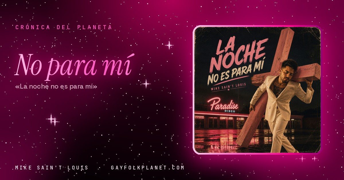 Portada de «La Noche No Es para Mí», canción de Mike Sain't Louis