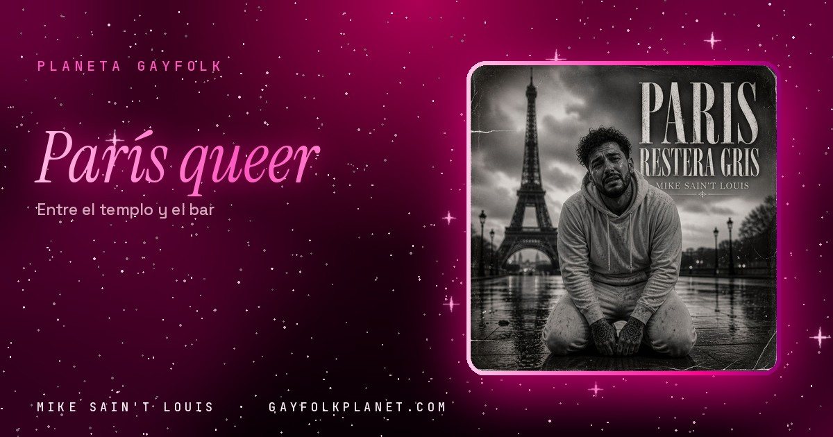 Portada de «Paris Restera Gris», canción de Mike Sain't Louis