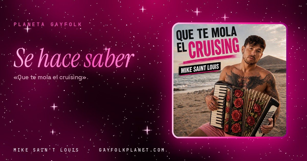 Portada de «Que Te Mola el Cruising», canción de Mike Sain't Louis