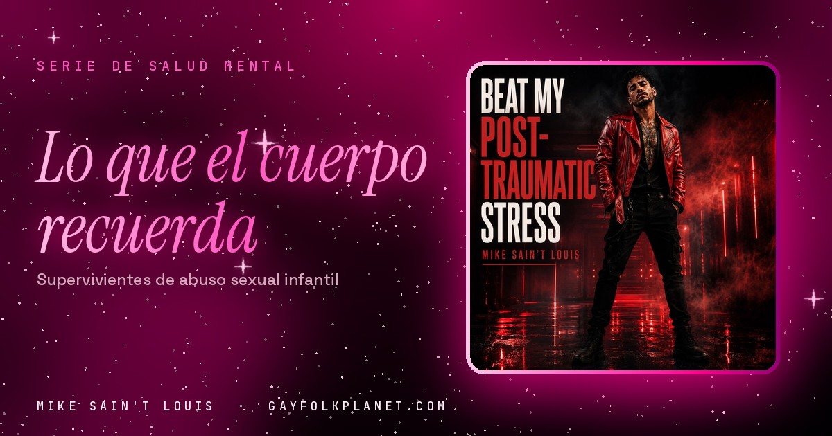 Portada de «Beat My Post-Traumatic Stress», canción de Mike Sain't Louis