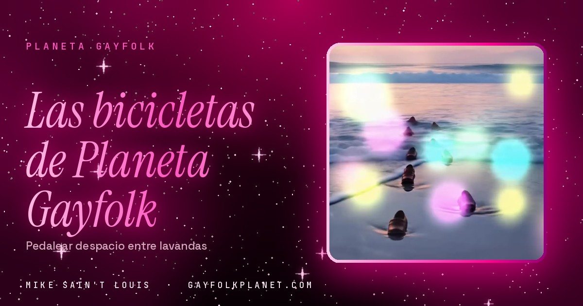 Fotograma de «Lai»: una orilla rosada al atardecer con pequeñas figuras de patos en el agua quieta y destellos de luz de colores flotando en el aire