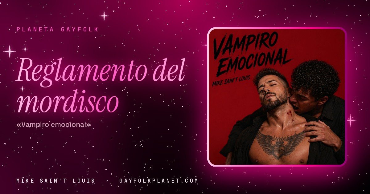 Portada de «Vampiro Emocional», canción de Mike Sain't Louis