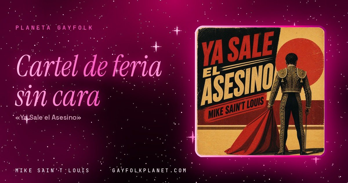 Portada de «Ya Sale el Asesino», canción de Mike Sain't Louis